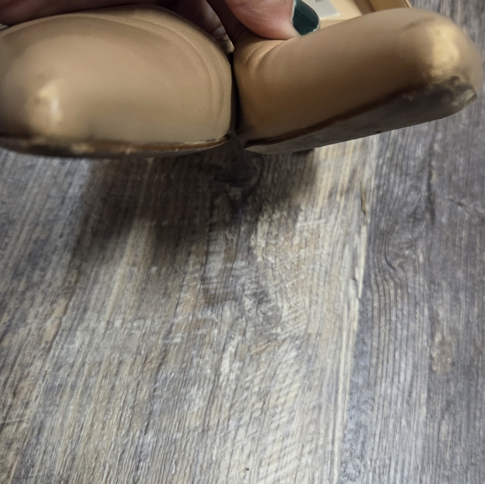 Saks 5th Avenue Tan High Heel Pumps - Picture 3 of 10